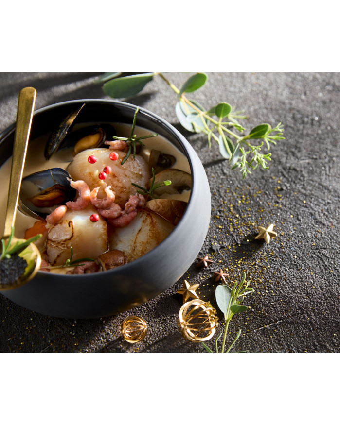 Cassolette de Saint Jacques à la Normande